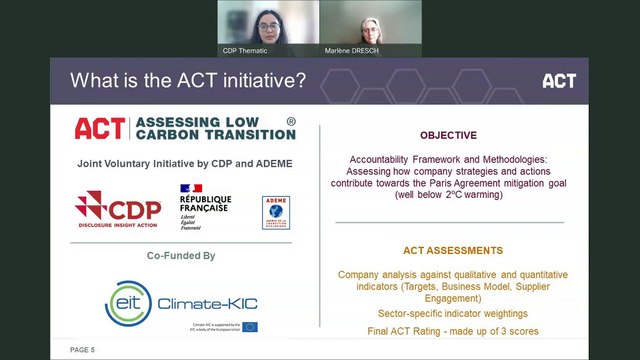 ACT – Assessing low-Carbon Transition: launch of the Aluminium methodology public consultation and road test with companies