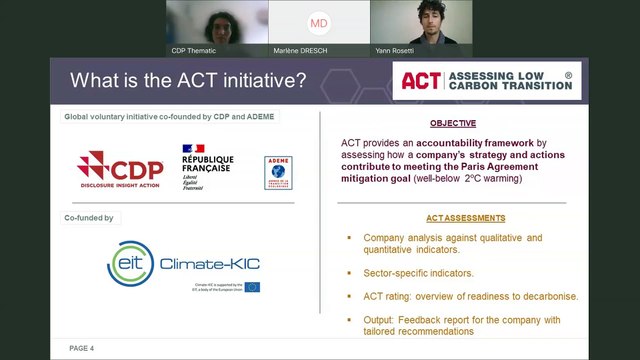 ACT – Assessing low-Carbon Transition: launch of the Chemicals methodology public consultation and road test with companies