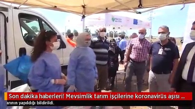 Son dakika haberleri! Mevsimlik tarım işçilerine koronavirüs aşısı yapıldı