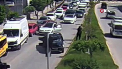 Tokat'ta kaza sonrası yaşanan gergin anlar kamerada