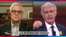 Vitalizio ai condannati, lite tra Formigoni e Giletti, Gomez: 