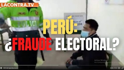 El intento de fraude electoral a favor de la izquierda peruana de Castillo