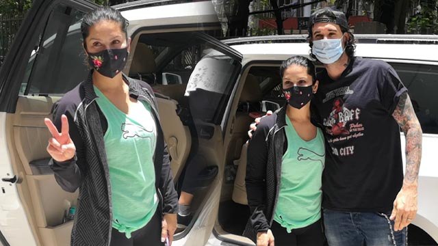 Sunny Leone Spotted in Andheri with Husband Daniel Weber check out | FilmiBeat