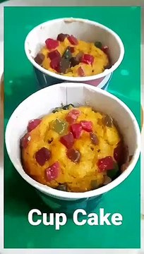 Eggless Mango Cup Cake I Mango Cup Cake I Cake without oven I Mango Cup Cake in Kadhai by Safina Kitchen