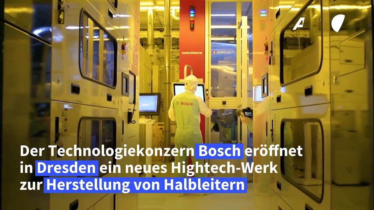 Bosch eröffnet Hightech-Chipfabrik in Dresden