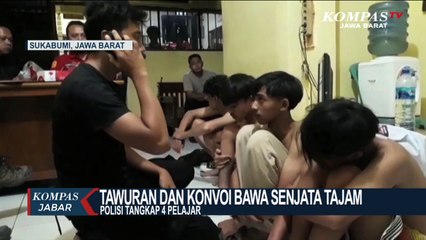 Pasca Tawuran, 4 Pelajar Ditangkap Polisi Sukabumi