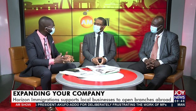 Horizon Immigrations supports local businesses to open branches abroad - AM Talk on JoyNews (7-6-21)