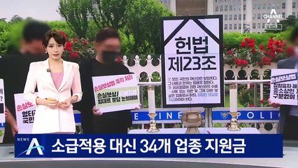 손실보상 소급적용 안 해…대신 34개 업종에 지원금