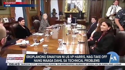 Eroplanong sinasakyan ni US VP Harris, nag-take off nang maaga dahil sa techinical problems