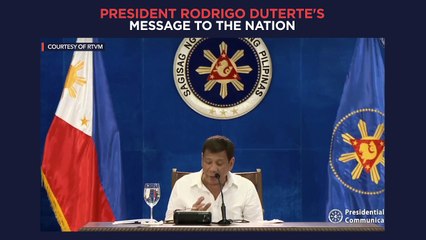 President Duterte's recorded message to the nation | Monday, June 7