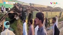Kecelakaan Kereta Terguling di Pakistan Menewaskan 38 Jiwa