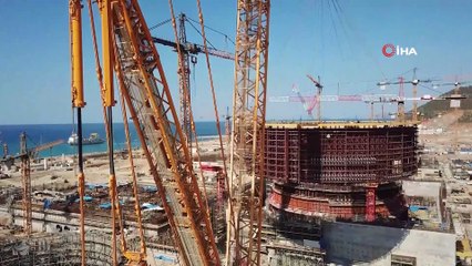 Akkuyu NGS’nin 1’inci Ünitesinin Reaktör Binası bir günde 11,6 metre yükseldi