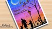 Easy and beautiful Father_s Day special Painting with Poster color._Pallavi Drawing Academy