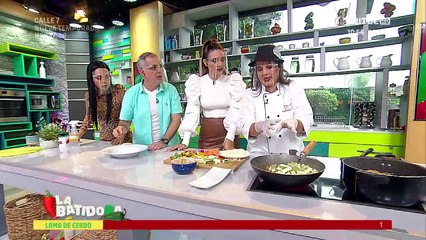 Receta: Lomo de cerdo salteado con verduras en fideo de quinua