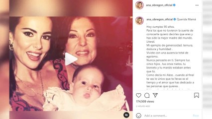 Ana Obregón felicita a su madre en el que habría sido su 90 cumpleaños