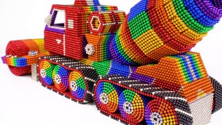 Satisfying and Relaxation ❤️ How to make a special Mix & Rollers Truck using magnetic balls