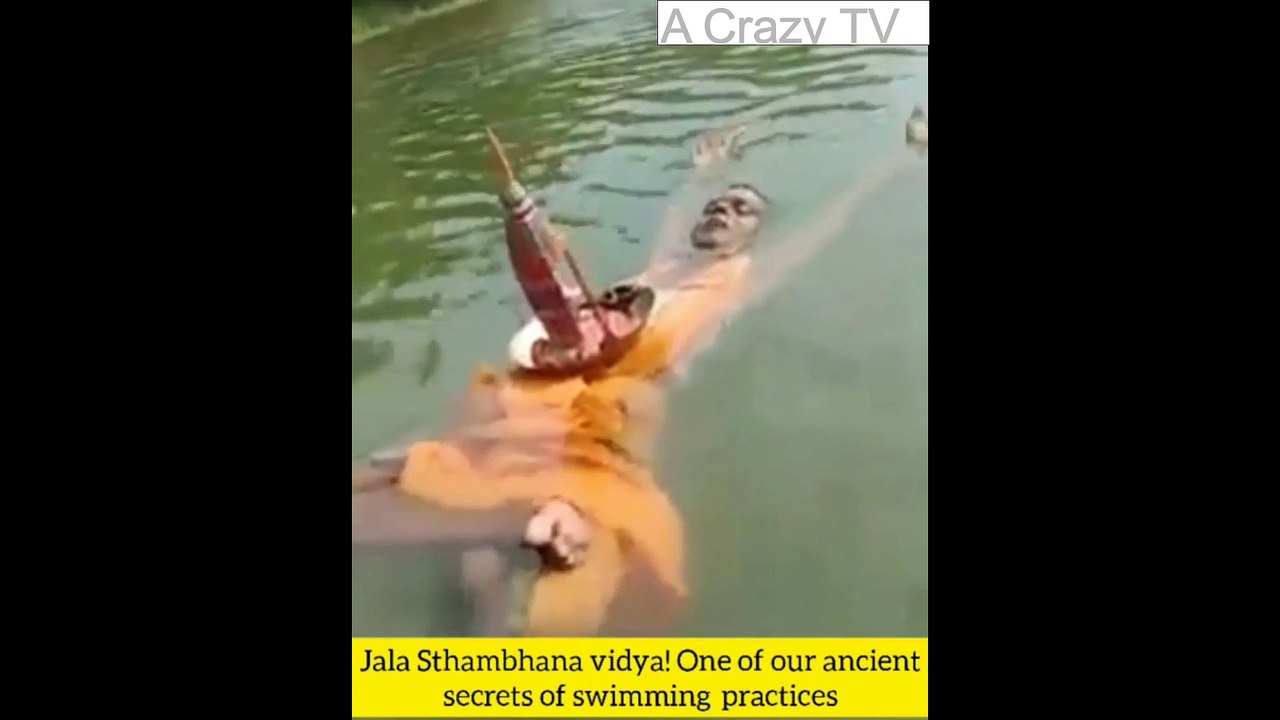 Jala sthambhana vidya floating on water