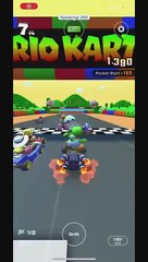 Mario Kart Tour - Plaid Ribbon Glider Gameplay (Trick Tour Tier Shop Reward)