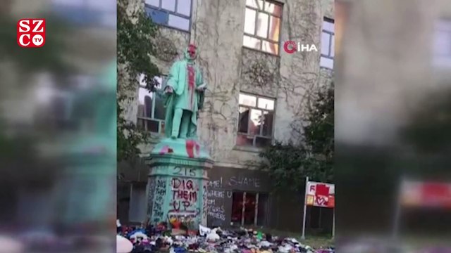 Kanada’da yatılı okul sisteminin mimarlarından Egerton Ryerson’ın heykeli yıkıldı