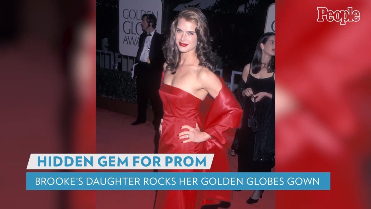 Brooke Shields' Daughter Rowan Rocks Her Mom's 1998 Golden Globes Dress to Prom: 'Proud Mama'
