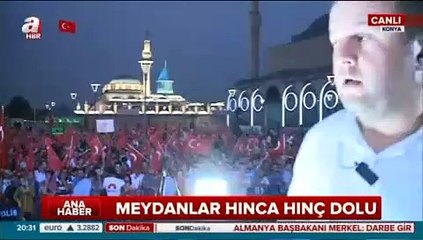 Konya'da meydanlar hınca hınç doldu!