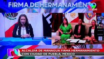 Alcaldía de Managua firma hermanamiento con ciudad de Puebla, México