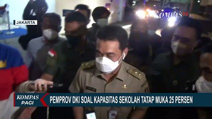 Pemprov DKI Soal Kapasitas Sekolah Tatap Muka 25%