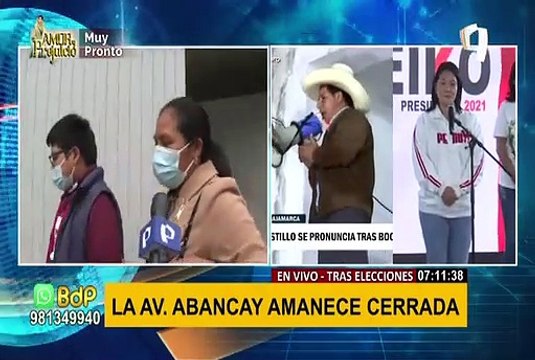 Cercado de Lima: avenida Abancay amanece cerrado al tránsito