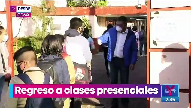 Escuelas de la CDMX regresan a clases presenciales