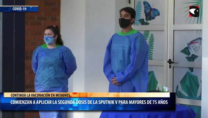 Comienzan a aplicar la segunda dosis de la Sputnik V para mayores de 75 años