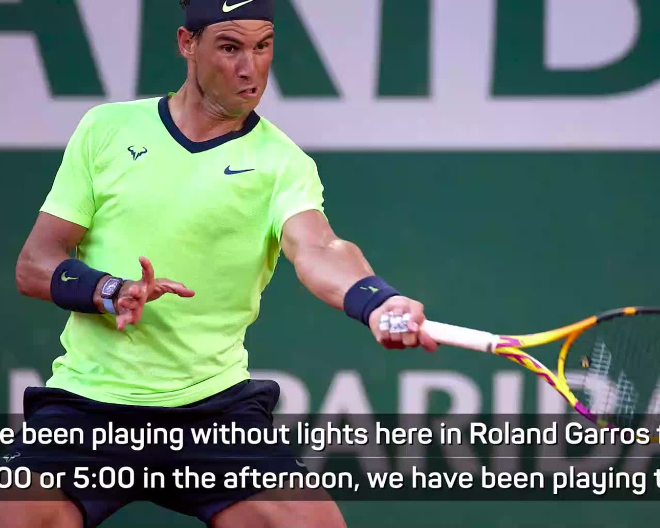 Roland Garros lighting distracts Nadal in Sinner win - video Dailymotion