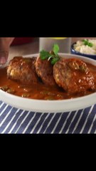 Tortitas de Carne en Salsa Chipotle