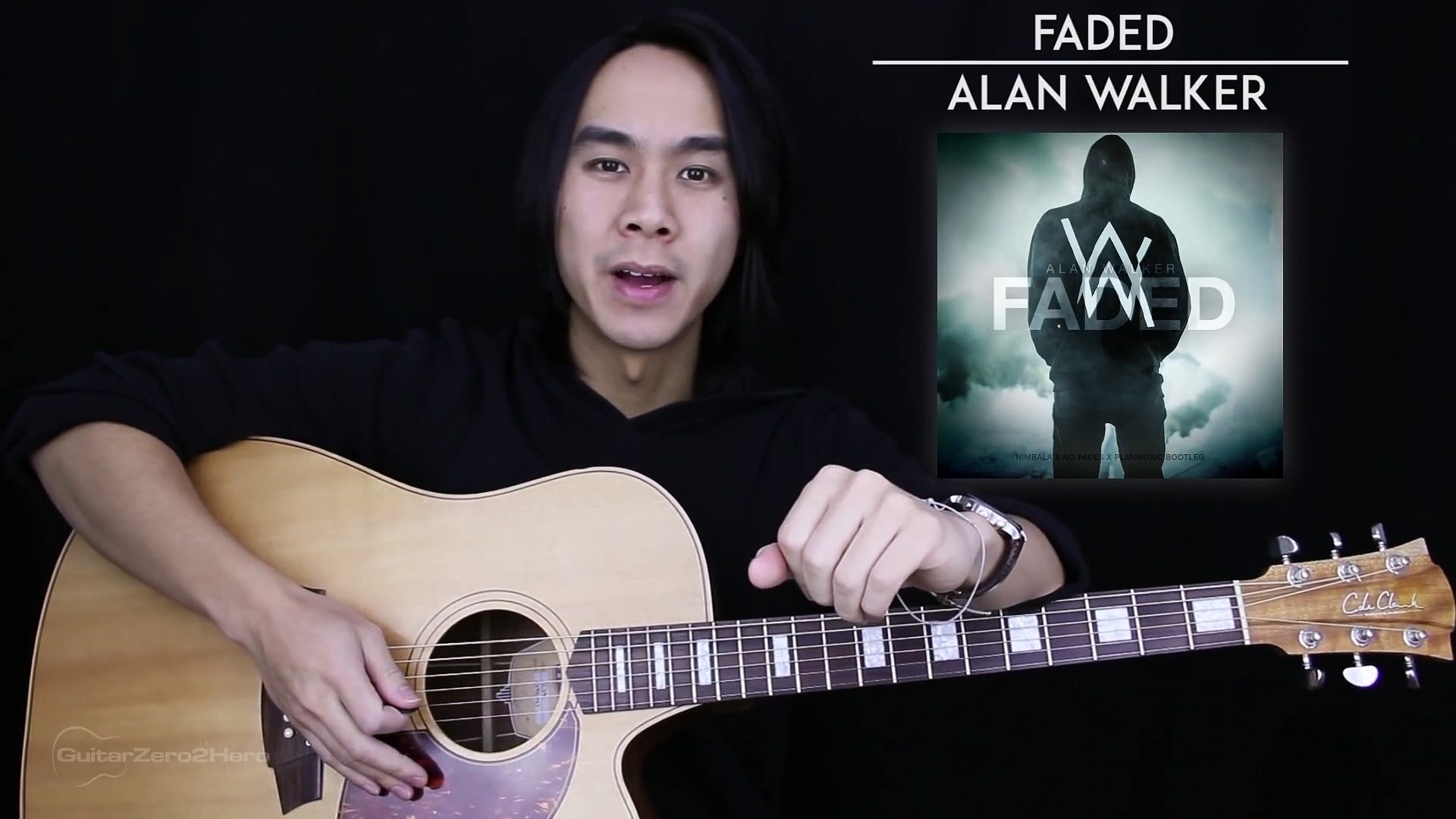 Faded Guitar Tutorial - Alan Walker Guitar Lesson Tabs + Chords + Guitar  Cover - video Dailymotion