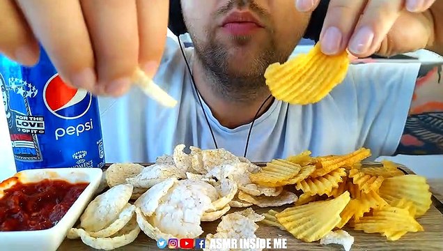 ASMR *EXTREME CRUNCH* RICE CHIPS VS POPTATO CHIPS | EATING SOUNDS (NO TALKING) MUKBANG