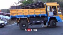 Trucks Waiting for its Turning in Dhimbam Hairpin Bend Ghat Roads | U Turn