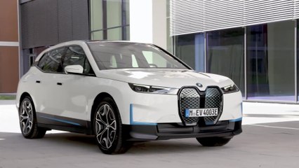 The first-ever BMW iX - Exterior Design in White