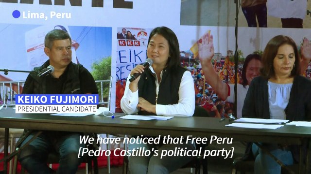 Keiko Fujimori alleges fraud in tight Peru election