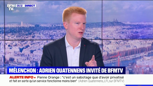 Pour Adrien Quatennens, Jean-Luc Mélenchon ne minore pas les attentats et ses propos ne sont pas complotistes