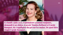 Quotidien : Carole Bouquet rembarre Yann Barthès et évoque sa vaccination en direct
