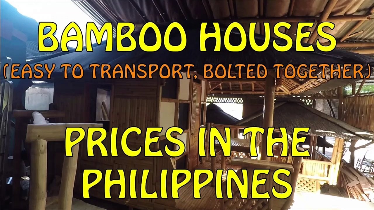 Bamboo Houses, Prices In The Philippines. (Nov 2019)