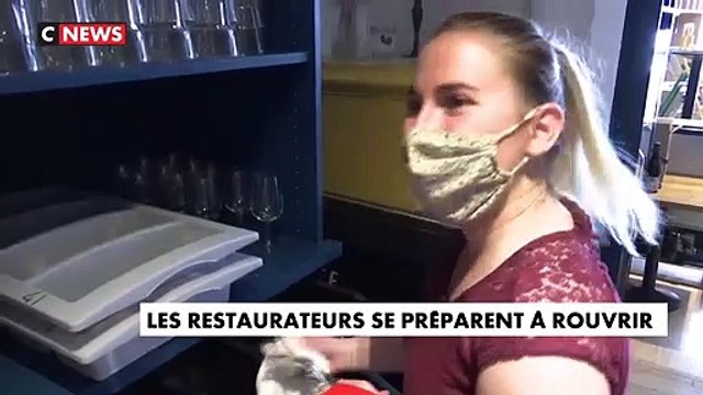 Déconfinement - Les restaurateurs préparent à rouvrir l’intérieur de leurs établissements aux clients dès demain - VIDEO