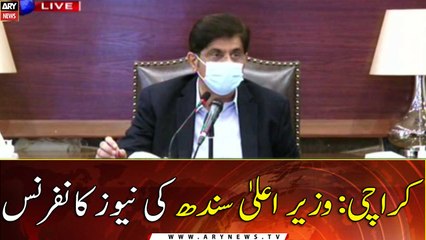 CM Sindh Syed Murad Ali Shah's today news conference