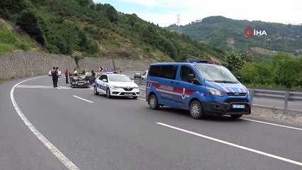 Araç takla attı:1 yaralı