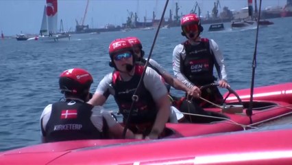 Spithill upbeat despite collision robbing USA team of win in Italian Sail GP