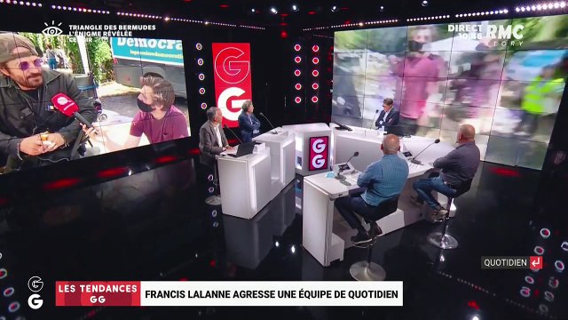 Les tendances GG: Francis Lalanne agresse une équipe de Quotidien - 08/06