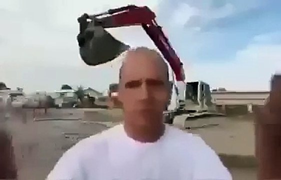 Kepçeyle meydan okudu ama...