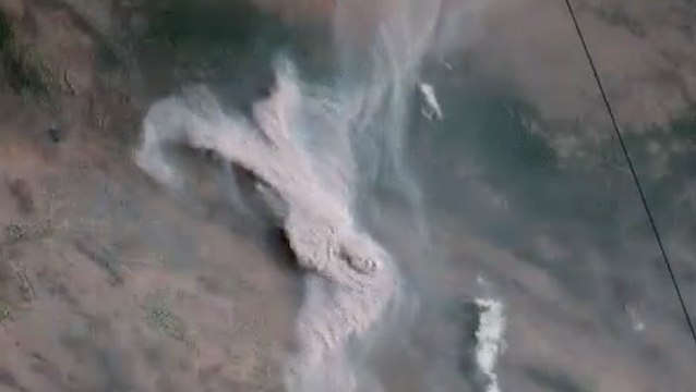 NOAA satellite captures Telegraph Fire from space