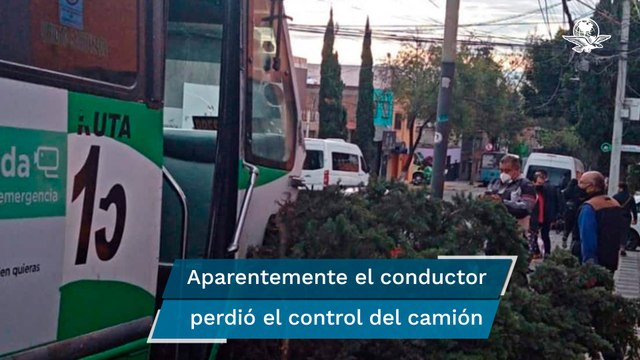 Camión de pasajeros genera choque múltiple en Alta Tensión; reportan 15 lesionados