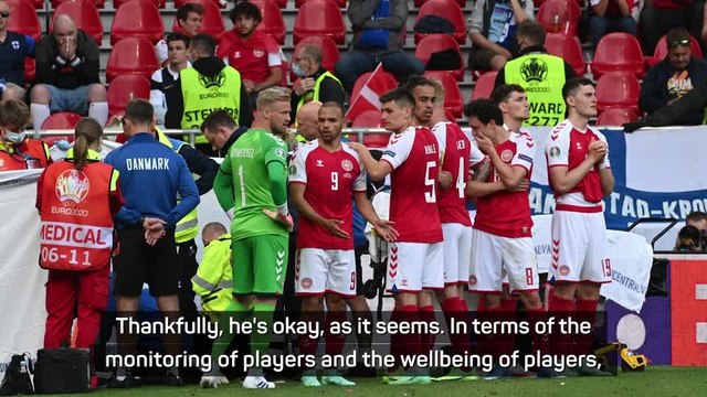 'No safer place for players than football pitch' - Mings on Eriksen incident