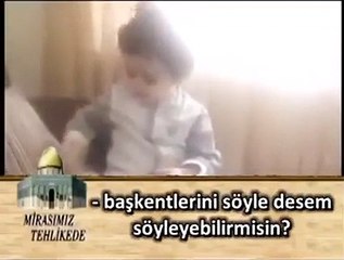 'İsrail'in başkenti' sorusuna 2 yaşındaki çocuktan muhteşem cevap!